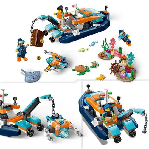 Jeux pour enfant 60377 Lego City Le Bateau d’exploration sous-marine lego