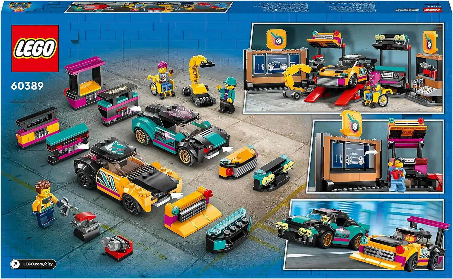 jouet pour enfant 60389 Lego City Le Garage de customisation Vertbaudet