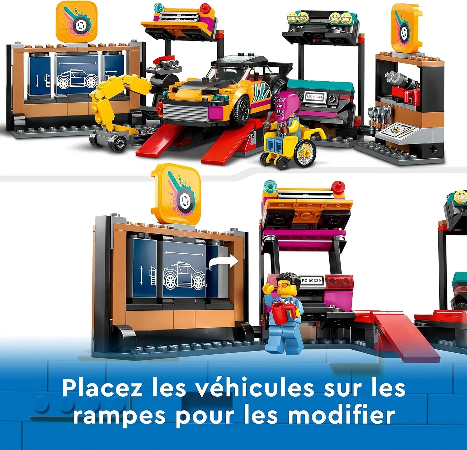 jouet pour enfant 60389 Lego City Le Garage de customisation Vertbaudet