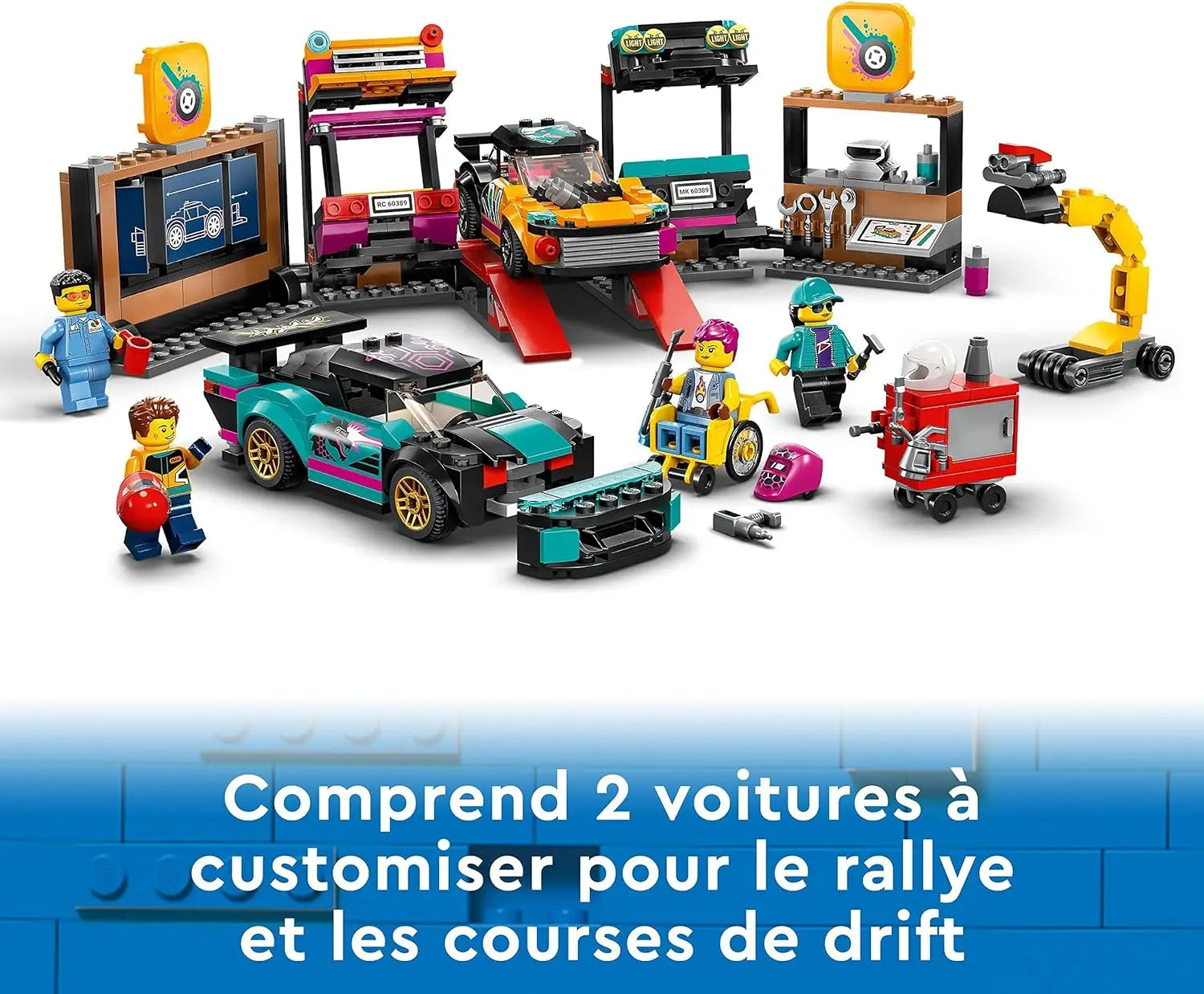 jouet pour enfant 60389 Lego City Le Garage de customisation Vertbaudet
