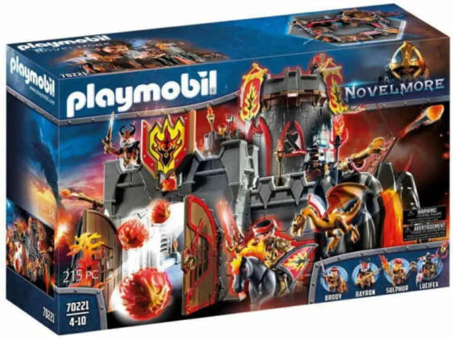 playmobil 70221 Playmobil Novelmore Forteresse volcanique des Burnham Raiders playmobil