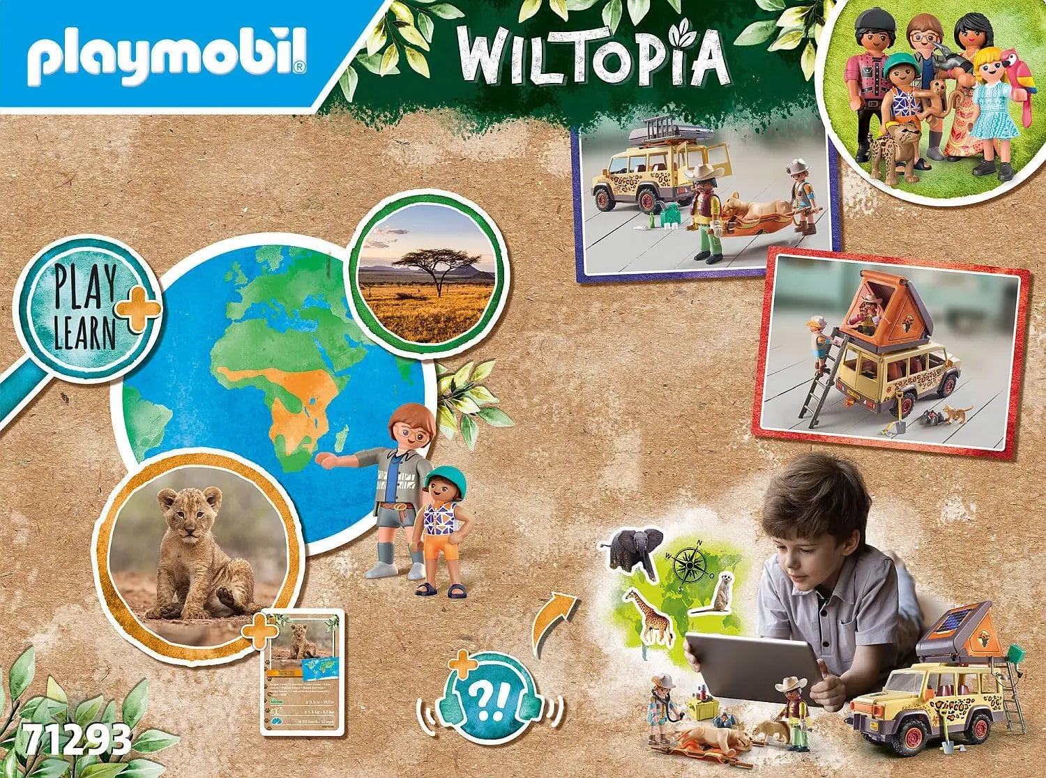 jouet pour enfant 71293 Playmobil Wiltopia Explorateurs avec véhicule tout terrain lego