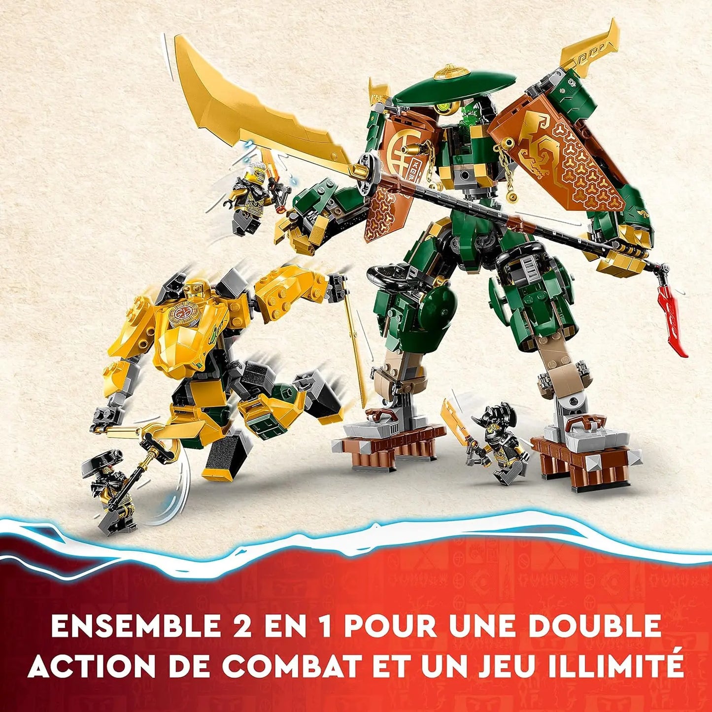 lego 71794 LEGO Ninjago L'équipe de robots des Ninjas Lloyd et Arin lego