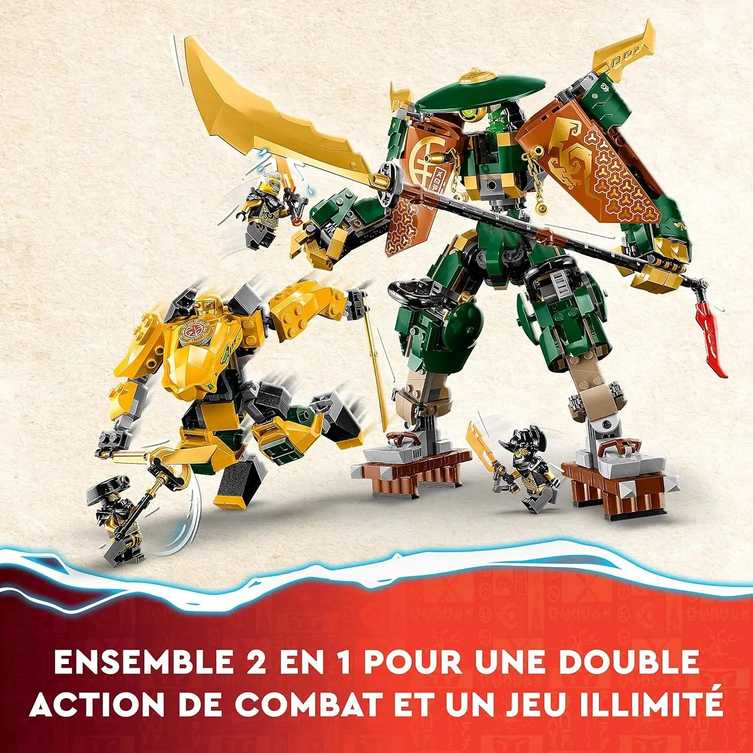 lego 71794 LEGO Ninjago L'équipe de robots des Ninjas Lloyd et Arin lego
