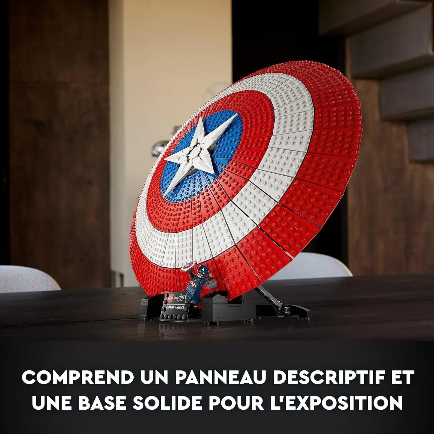 jouet pour enfant 76262 LEGO Marvel Le Bouclier de Captain America Treasure X