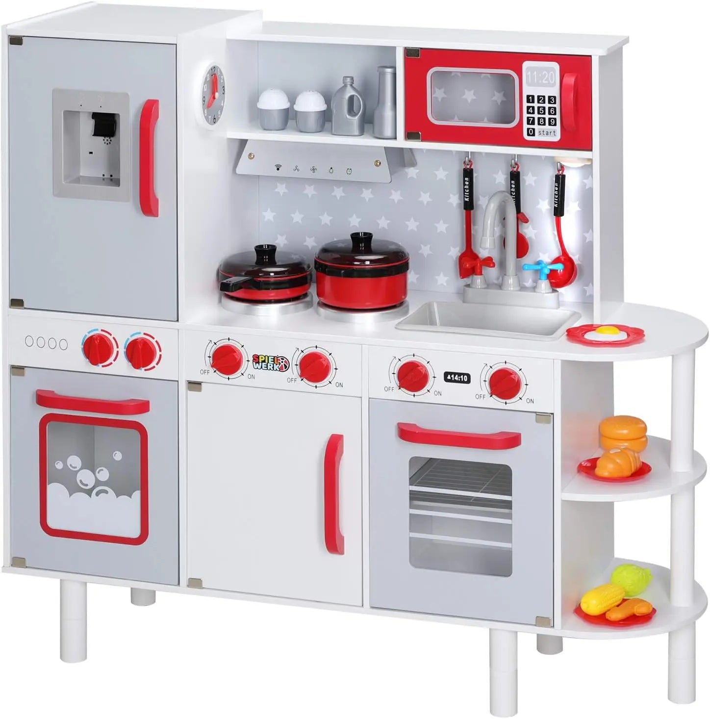 Spielwerk® Cuisine pour enfants bois 91x33x86/92cm TECIN HOLDING
