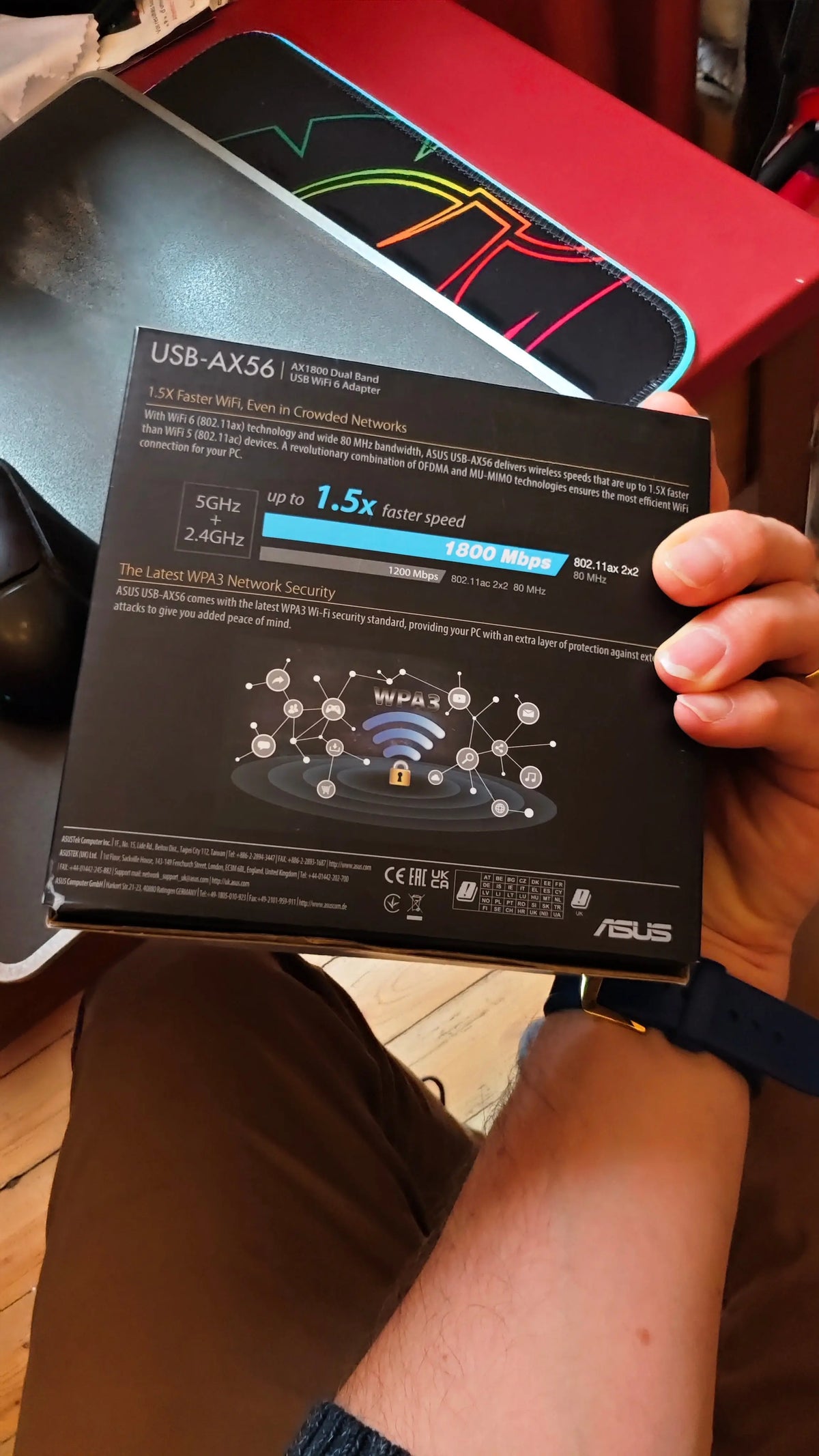 USB Wifi ASUS USB-AX56 adapateur wifi 6 antenne 4718017998253 ax56 ASUS
