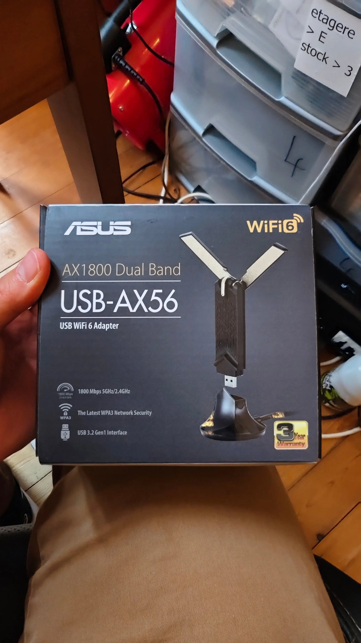 USB Wifi ASUS USB-AX56 adapateur wifi 6 antenne 4718017998253 ax56 ASUS