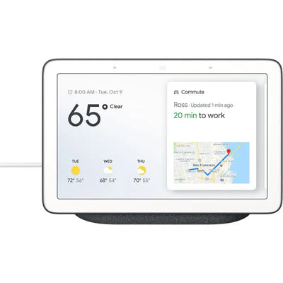 Bluetooth Device Assistant vocal Google Nest Google Nest Hub Noir Google