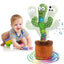 jouet Baby Toy Cactus Dancing and Repeats Talking Singing Dancing Talks Moves Singing Lighting Cactus Suitable 6 Months 1 Year Baby Interactive Plush Girl Fnac
