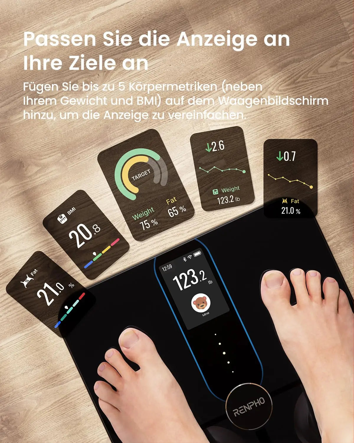 Électronique - Santé & Bien-être Balance connectée Renpho Elis Nova A031 Noire 4897122208881 Renpho