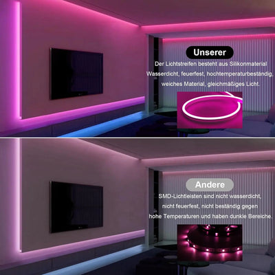 Éclairage LED Bande LED Néon WiFi 5 m – IP65 Étanche Silicone – Alexa & App – AIMENGTE AIMENGTE
