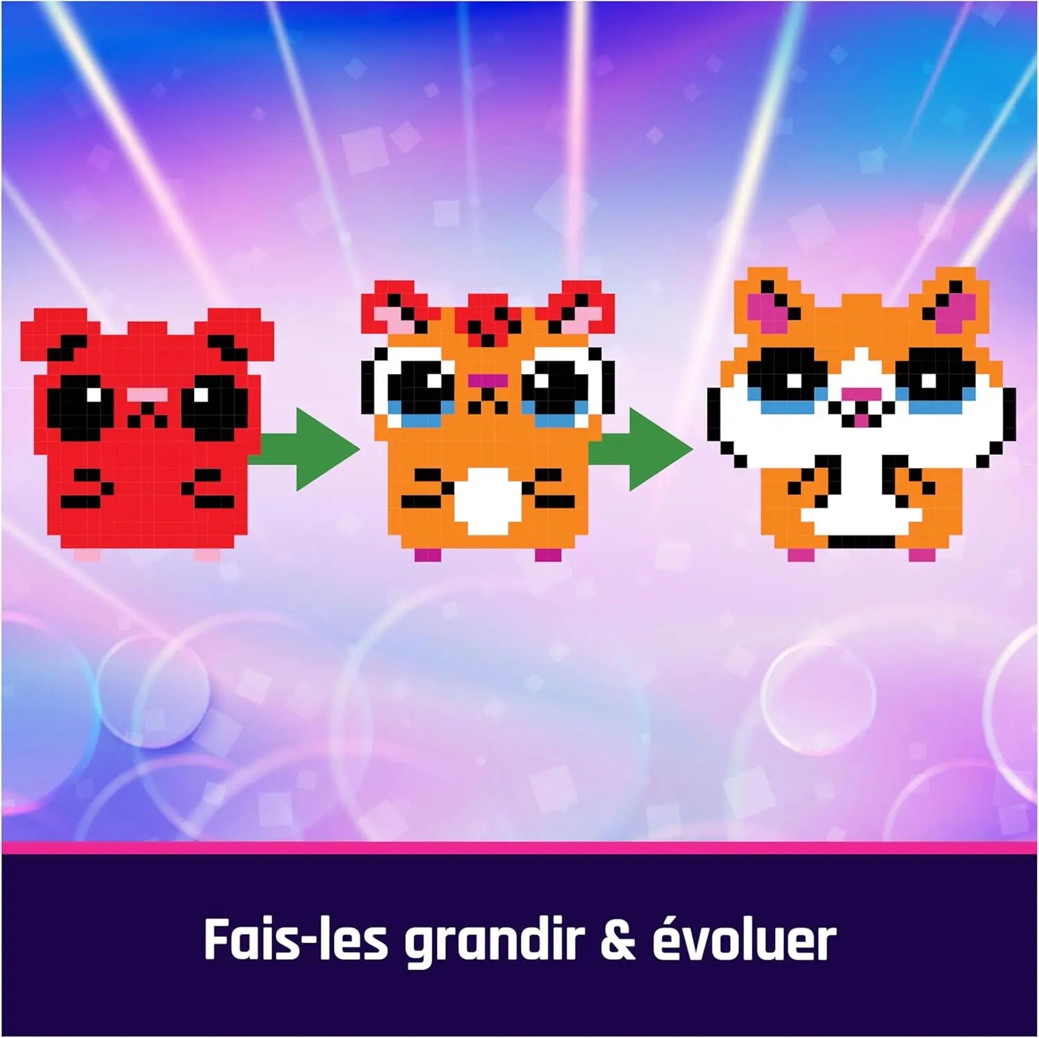 Jouets et jeux Bitzee Boule Hamster - Mon Animal Interactif - Animal Digital Qui Réagit Au Toucher Et Aux Mouvements - Ecran Tactile avec 20 Animaux Interactifs - Sons Réactions Jeux - Jeu pour Enfant 5 et + Bitzee