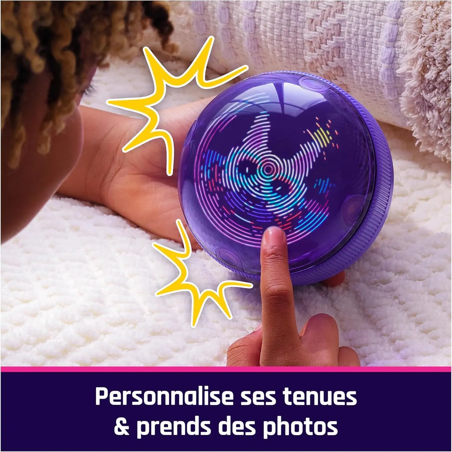 Jouets et jeux Bitzee Boule Hamster - Mon Animal Interactif - Animal Digital Qui Réagit Au Toucher Et Aux Mouvements - Ecran Tactile avec 20 Animaux Interactifs - Sons Réactions Jeux - Jeu pour Enfant 5 et + Bitzee
