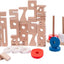 Jeu de construction Bâton / Bloc de Construction Magnétique Montessori | Jouet Éducatif | Royaume Montessori, 32 pièces Dorjee