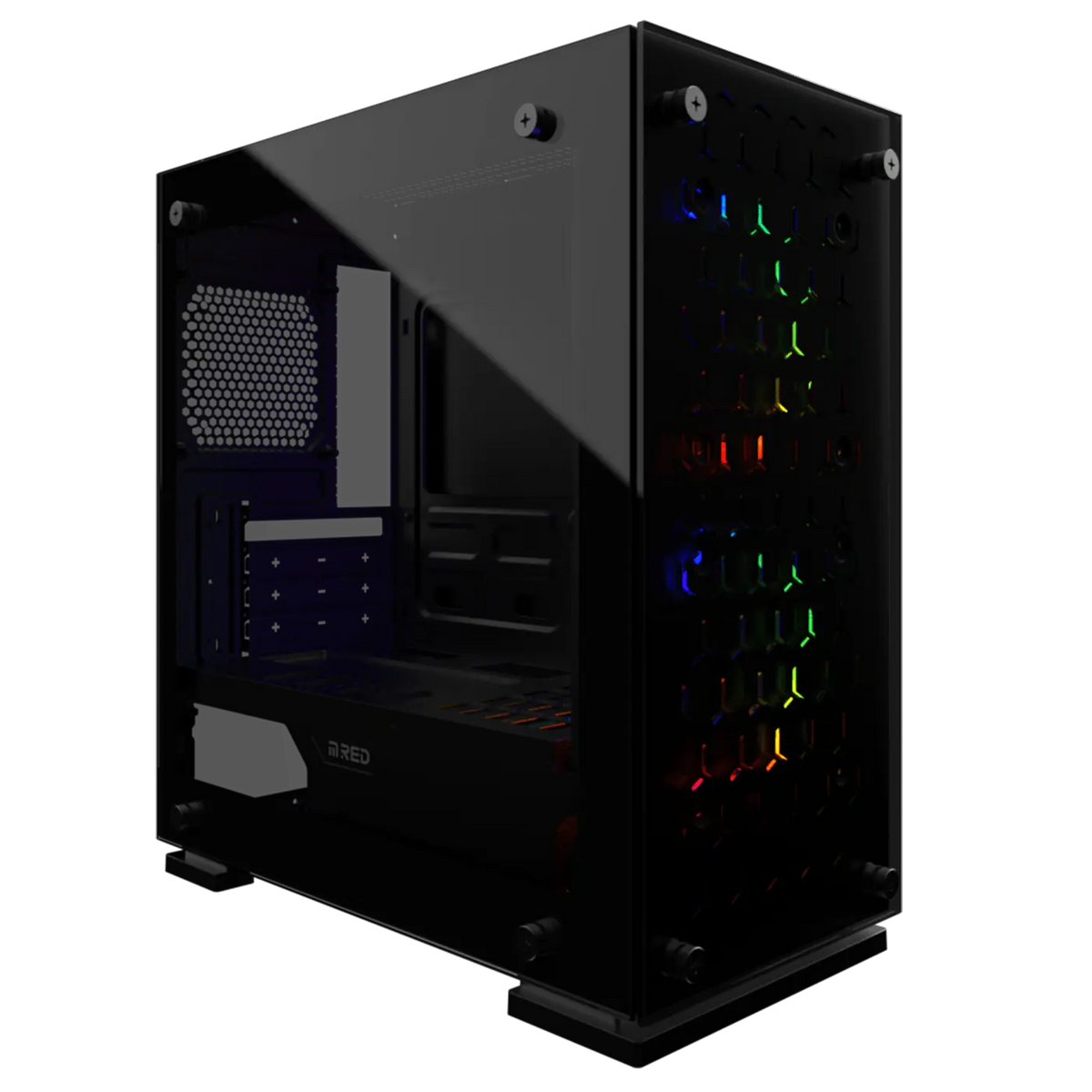Boîtier PC Boîtier M.RED Solar Gun RGB – Mini tour Micro ATX M.RED