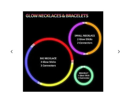 Accessoires Bracelet Festif Lumineux Multicolore - Lot de 100 TEKIN.STORE