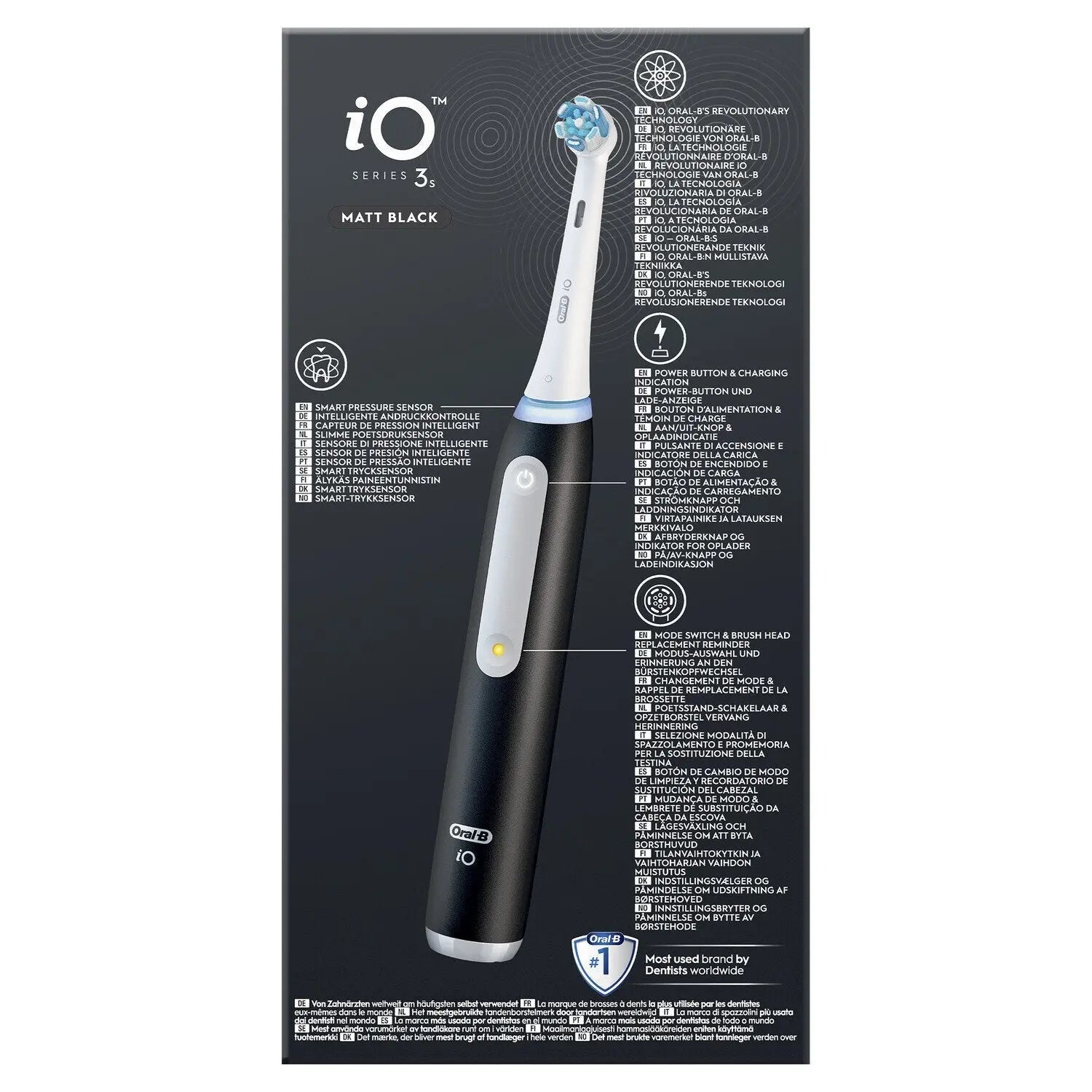 Hygiène personnelle Brosse À Dents Electrique Noire Séries 3s iO avec Chargeur ORAL-B " 8006540730898 Oral-B