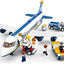 jouet pour enfant Buding Avion Passager avec Travailleurs et camions - Compatible avec Le,go - 463 pièces Nenuco