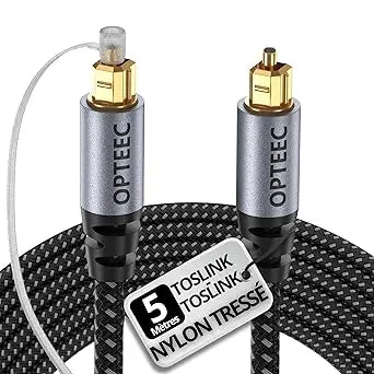 Câble audio Câble audio optique Toslink M/M 3 m (Noir) TEKIN.STORE votre plateforme généraliste