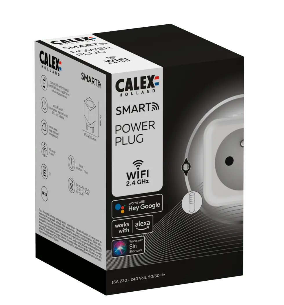 Domotique Calex Smart Tuya WiFi Prise BE/FR Calex