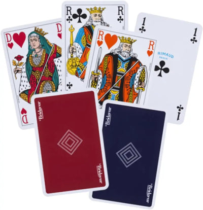 Paquet de 54 cartes Le Bridgeur pour le bridge, vue de face
