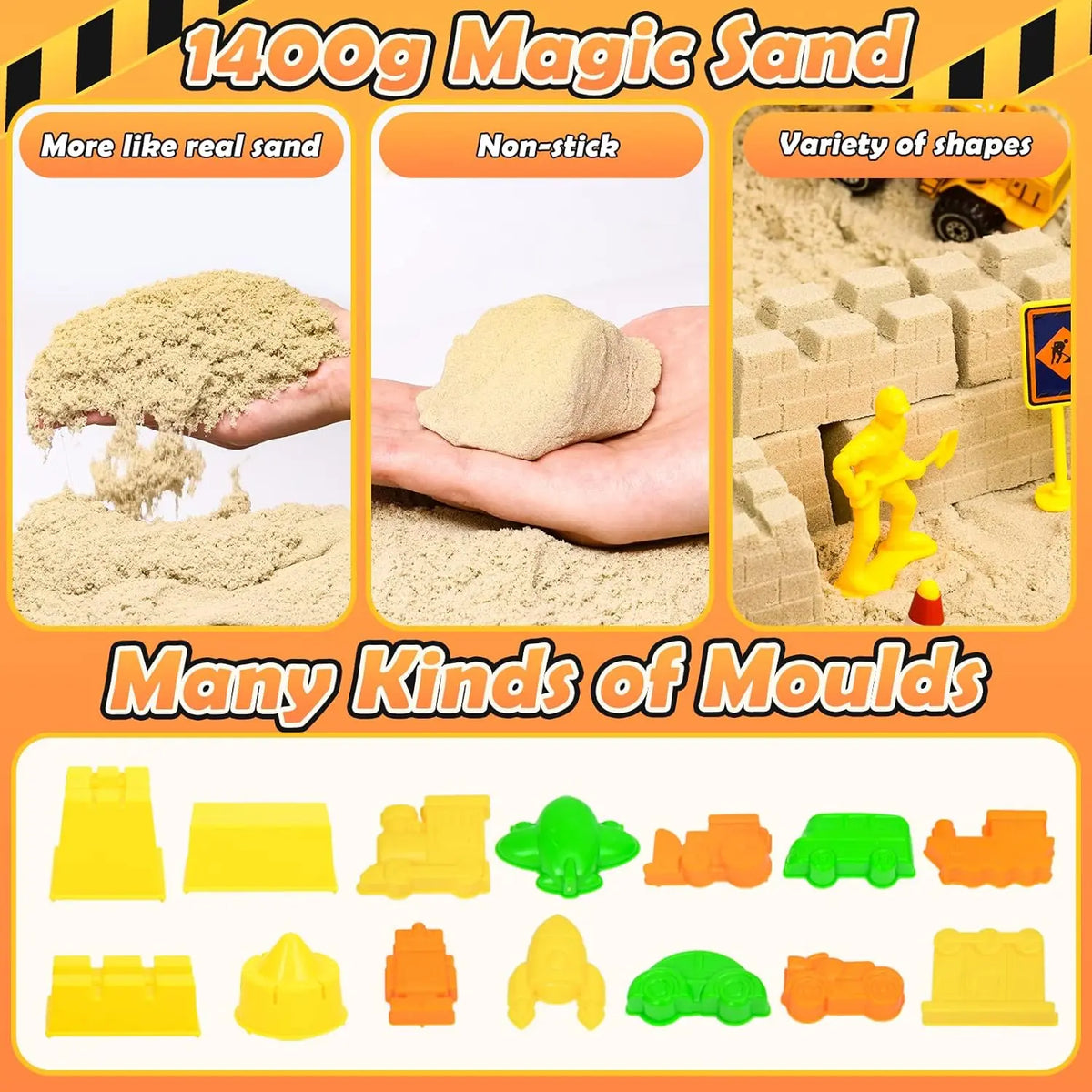 Sable Magique, Chantier de Constructioac à Sable Magique avec 1400g Super Sand, Grue Jouet, 5 Mini Véhicules 14 Moules de Sable246 - Jeux - Jouets Sable Magique, Chantier de Constructioac à Sable Magique avec 1400g Super Sand, Grue Jouet, 5 Mini Véhicules 14 Moules de Sable246 - Jeux - Jouets