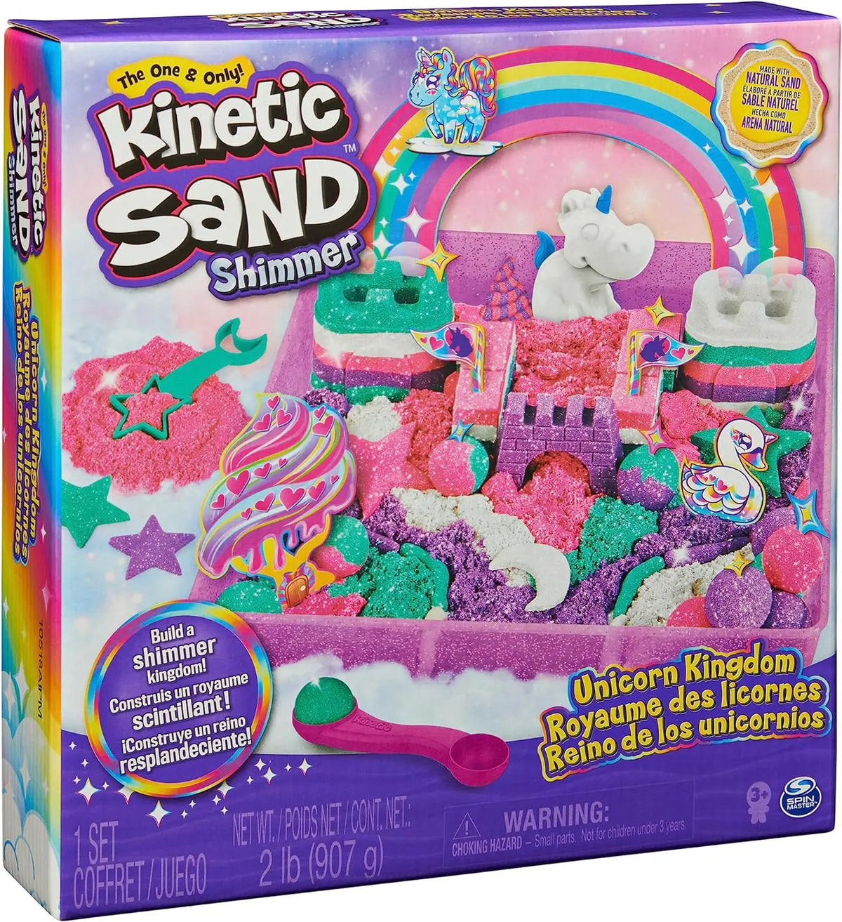 Coffret de sable Kinetic Sand - Pâtisserie licorne - 21 pièces - Coffrets Créatifs pour enfant Coffret de sable Kinetic Sand - Pâtisserie licorne - 21 pièces - Coffrets Créatifs pour enfant