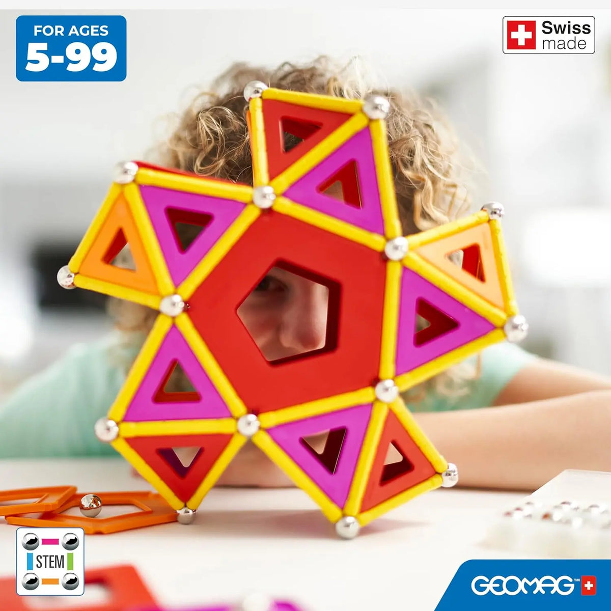 Jeu de Construction Magnétiques 3D Enfants - 52 Pièces - Cadeaux Jeu de Construction Magnétiques 3D Enfants - 52 Pièces - Cadeaux