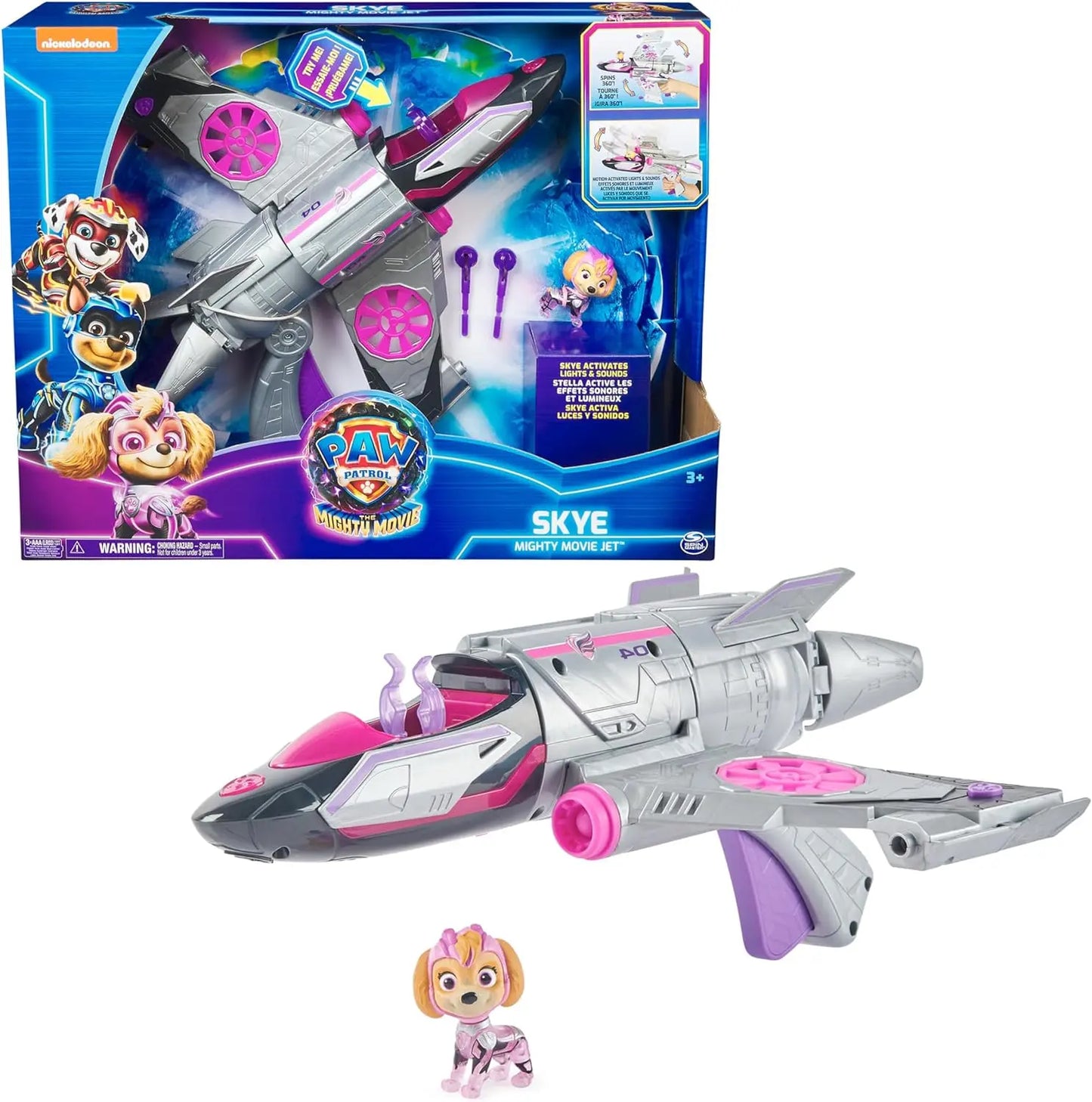 pat patrouille Copie de Pat' Patrouille The Mighty Movie Véhicule de Liberty & Pom PAW Patrol pat patrouille