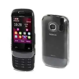 Coque de protection Muvit Crystal Nokia C2-02a et film protecteur Tecin.fr