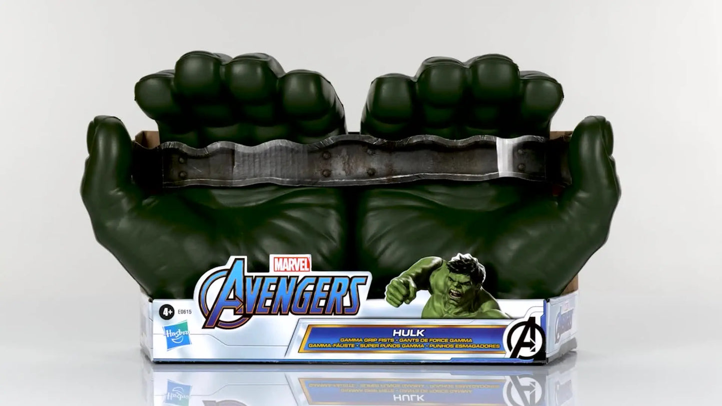 Jouets & Jeux Devenez le plus fort avec les Poings de Hulk Gamma Grip ! Gants de Super-Héros Avengers pour Enfants Hasbro Marvel