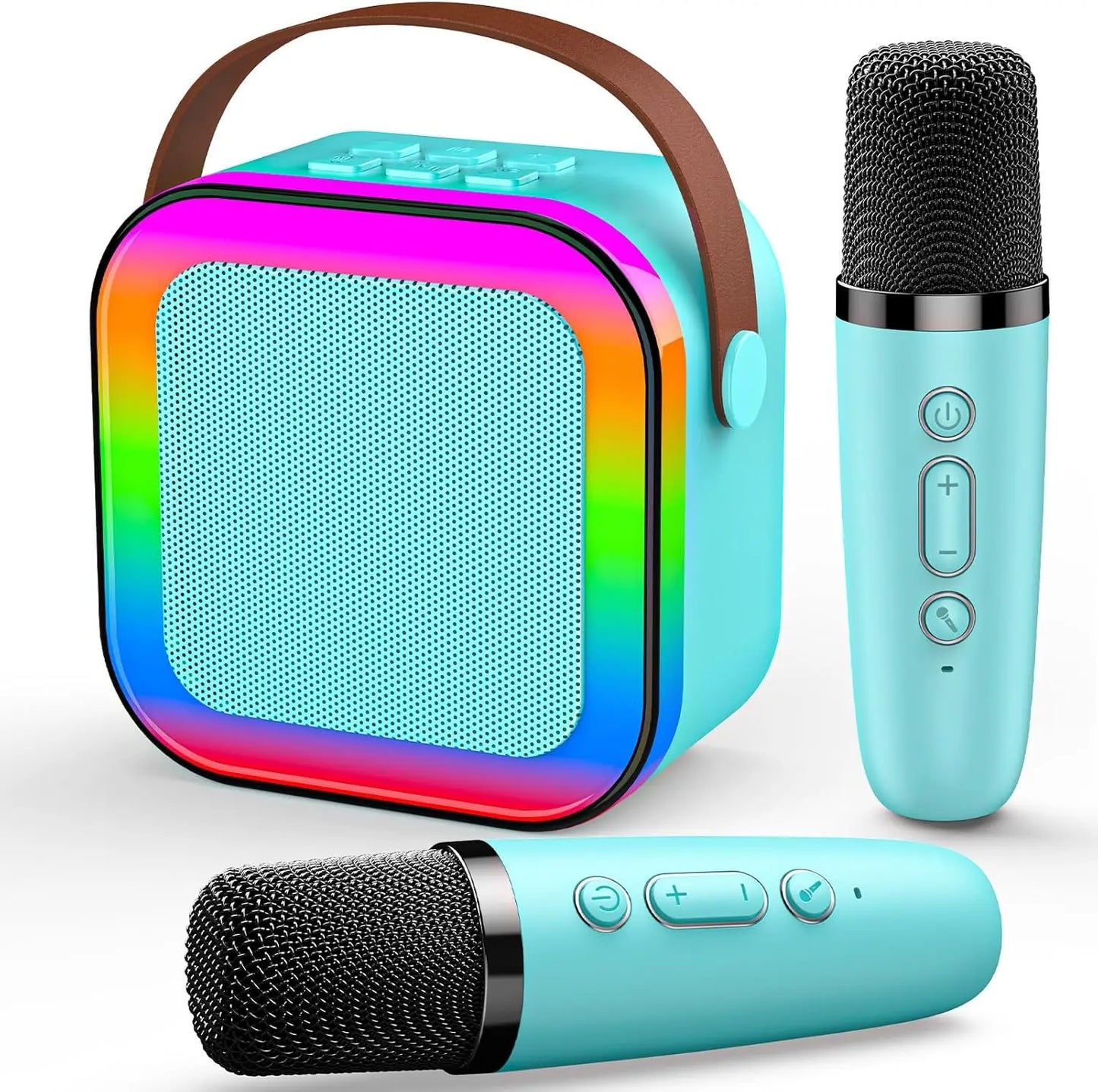 Jouets & Jeux Dislocati — Micro Karaoké Enfant Bluetooth | LED | Haut-parleur Intégré | Cadeau 3-12 Ans Dislocati