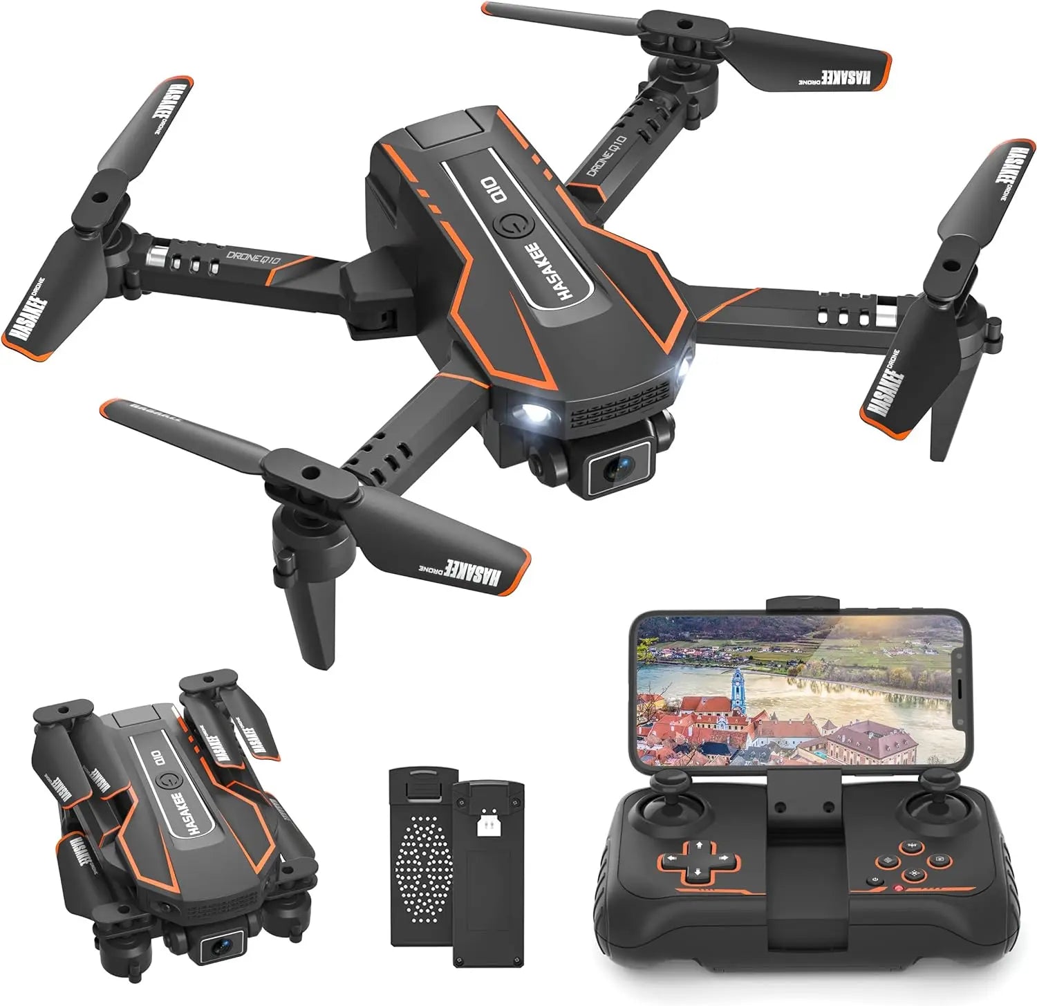 Drone Pliable E99 Pro Avec Double Caméra HD Et Maintien D'altitude - Télécommande Wifi - Noir