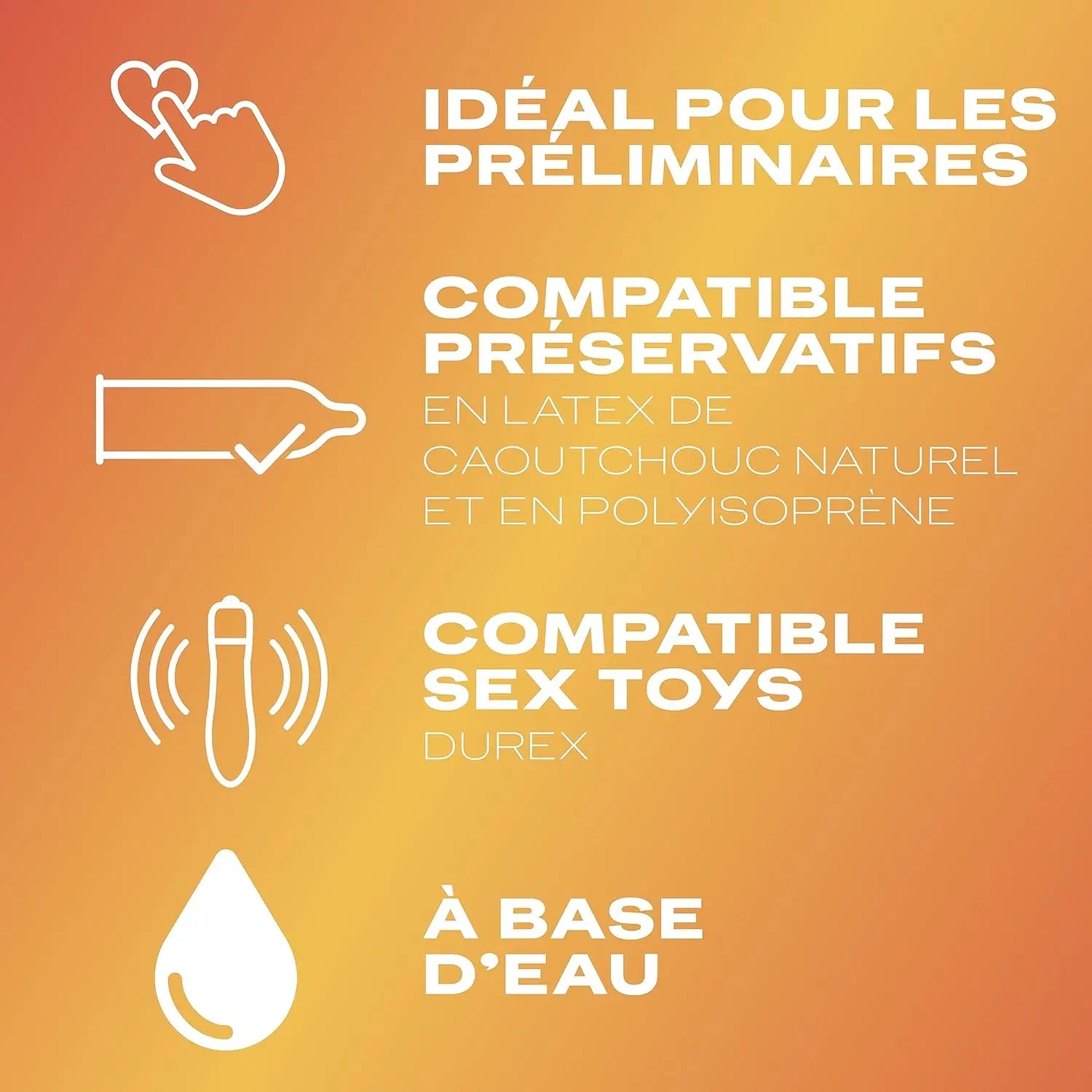 lubrifiant Durex - Gel De Massage Lubrifiant Sensuel À Base D'Eau - 2 en 1 - Aux Extraits d'Ylang Ylang - 200 ml durex