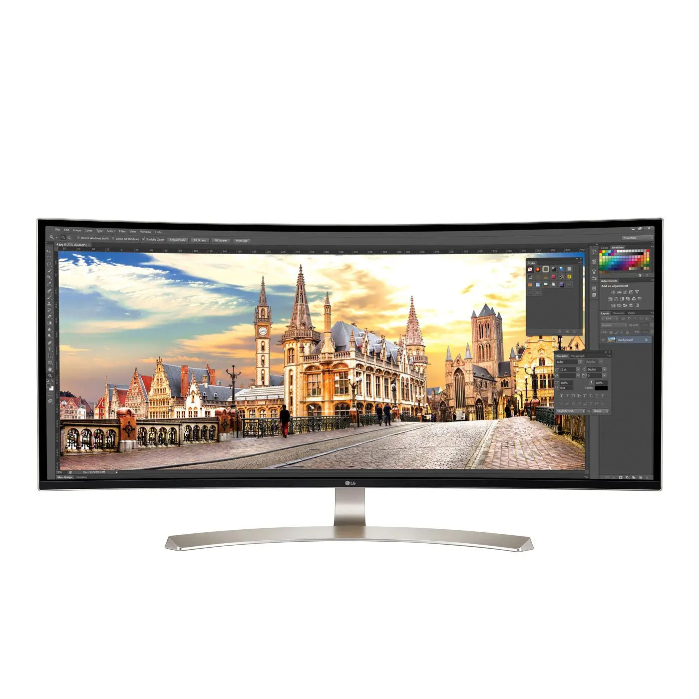 Écran PC LG 38UC99-W - Incurvé - FreeSync LG