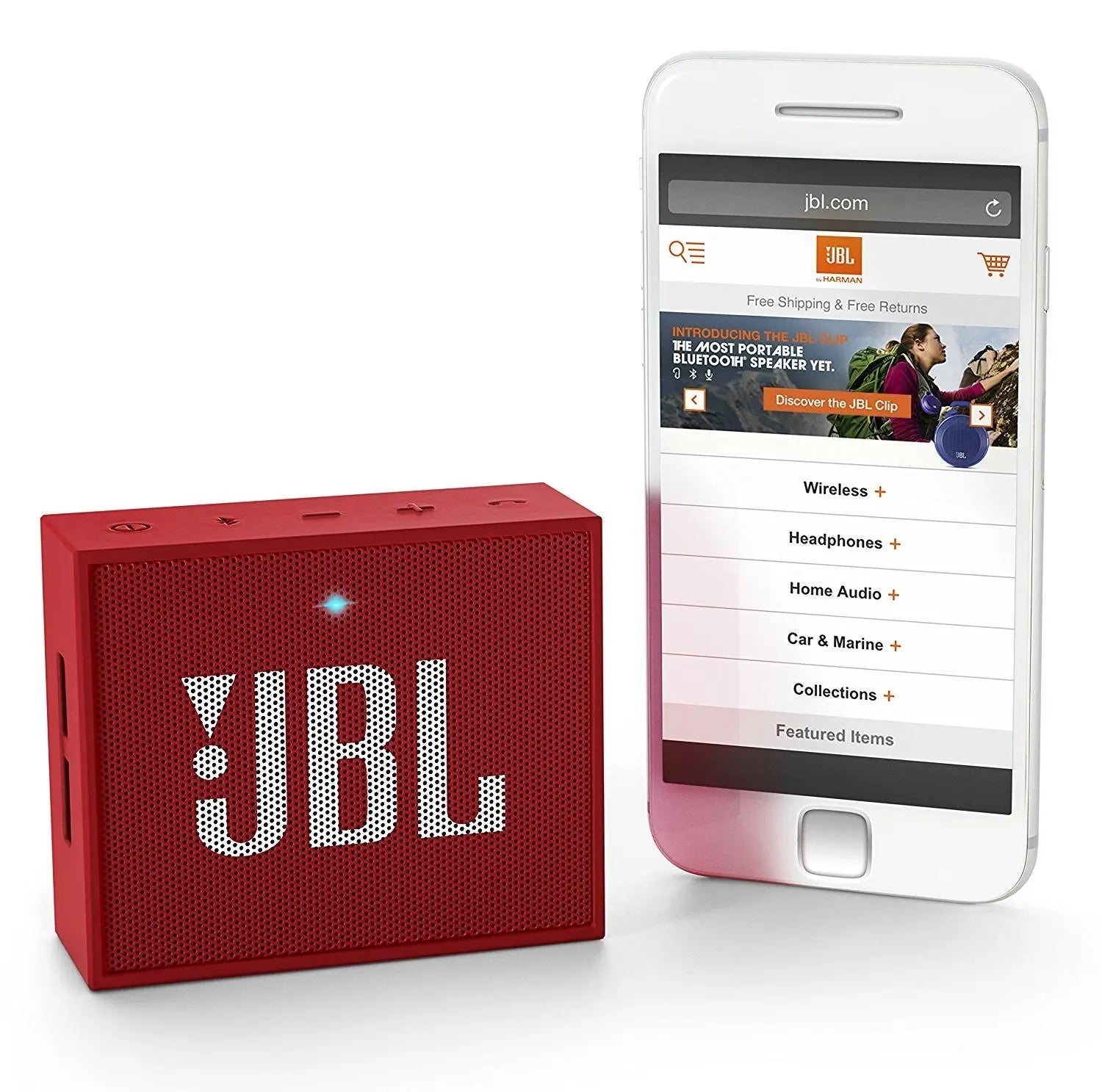 Enceinte Bluetooth JBL Go ROUGE comptact sans fil JBL