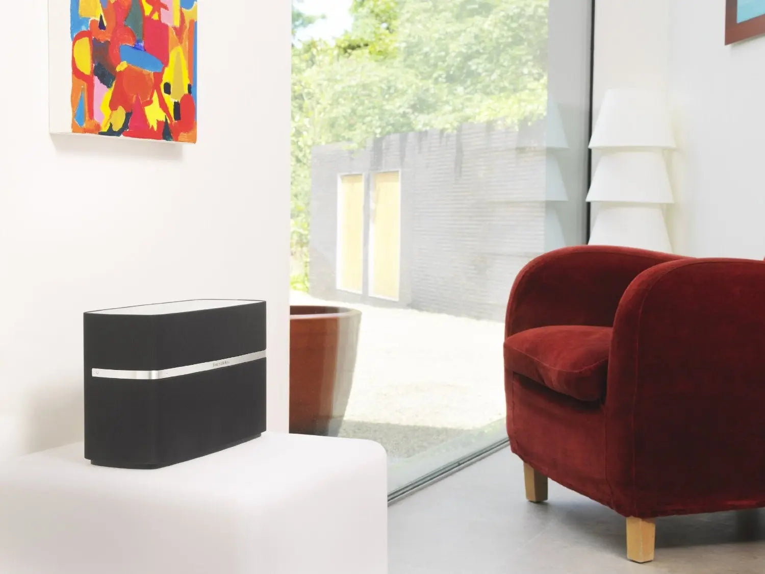 Enceinte Design Airplay Bowers Wilkins A5 Noire Tecin.fr