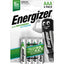 piles Energizer Recharge Extreme AAA — Lot de 4 Piles Rechargeables 800 mAh | Prêtes à l'emploi Energizer