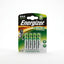 piles Energizer Recharge Extreme AAA — Lot de 4 Piles Rechargeables 800 mAh | Prêtes à l'emploi Energizer