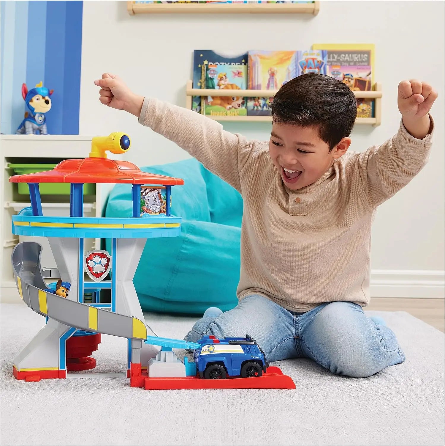 jouet pour enfant Ensemble de véhicules Pat' Patrouille avec tour de contrôle (Modèle: Tour + 9 véhicules) COROLLE