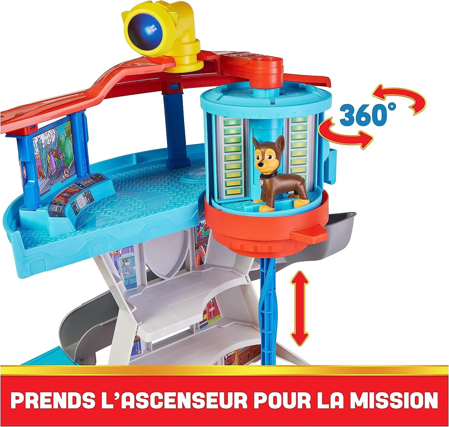 jouet pour enfant Ensemble de véhicules Pat' Patrouille avec tour de contrôle (Modèle: Tour) LADAMI