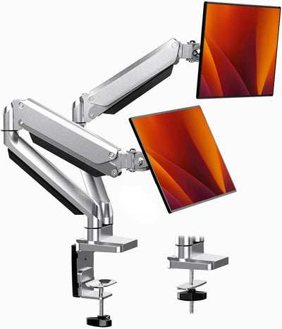 Accessoires informatiques ErGear Bras de Moniteur Double 13"-32" LCD/LED Ressort à Gaz Full Motion ErGear