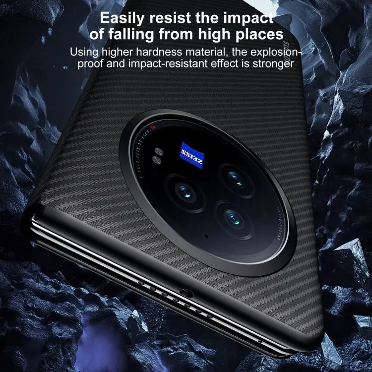 Étui de téléphone en cuir avec fenêtre intelligente SULADA Kevlar 600D Texture, For vivo X Fold3 Pro, For vivo X Fold3 TEKIN.STORE votre plateforme généraliste