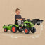 voiture pour enfant FALK Tractopelle Claas - FALK -Volant directionnel et remorque // 3016202040147 Falk