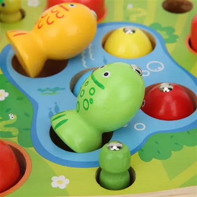 cannes à pêche FAMKEEP Jeux Enfants 2 Ans,Jeux Montessori,Jouets en Bois Jeu de pêche,Jeux Magnetique Enfant,Cadeau Garçon Fille,Jeu de Peche Magnetique,Jeux fnac