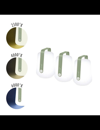 Wireless Lamp FERMOB Lot de 3 Lampes d'extérieur Balad H.12cm LOHNER by Fermob - NOIR FERMOB