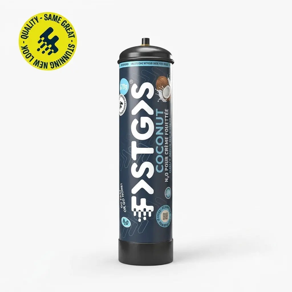 FastGas Cartouche de Crème 670g NOIX DE COCO – Protoxyde d’Azote Qualité Européenne FastGas