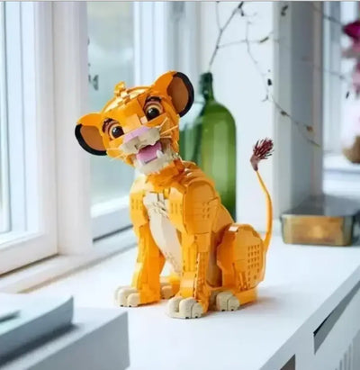 Figurine de construction Figurine Simba à Construire – Le Roi Lion | 27 cm bloc de construction 43247 TEKIN.STORE votre plateforme généraliste