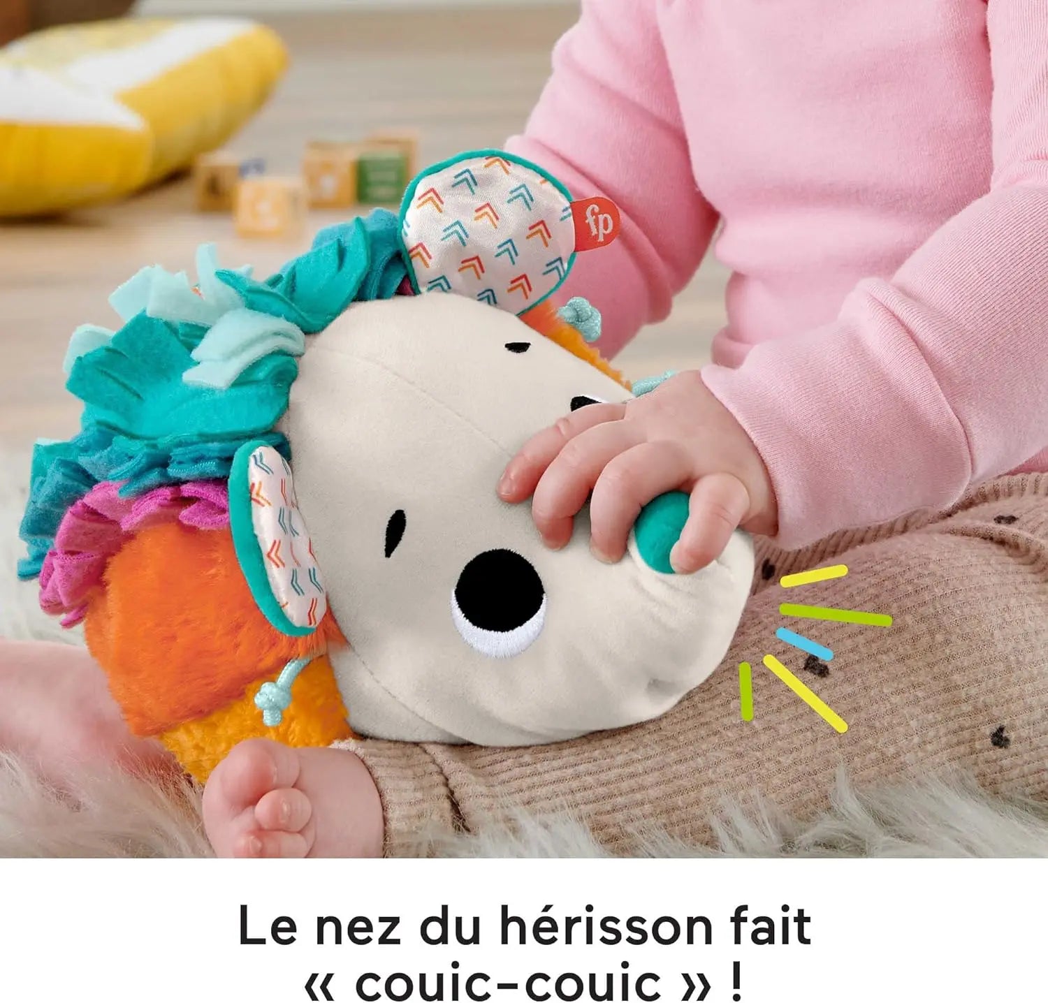 peluche Fisher-Price Mon petit hérisson sensoriel Fisher-Price